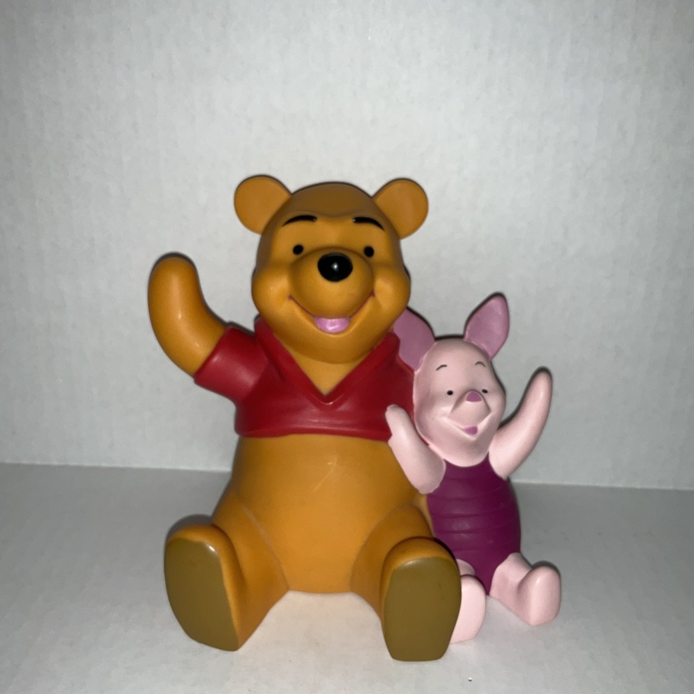 Disney Winnie The Pooh and Piglet Piggy Bank 6 Inch Vinyl Coin Bank
